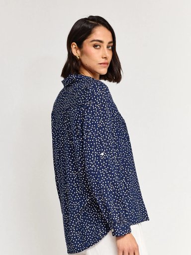 BLUSA MANGA LARGA MUJER CACHAREL BARCO - 2