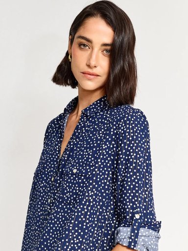 BLUSA MANGA LARGA MUJER CACHAREL BARCO - 3