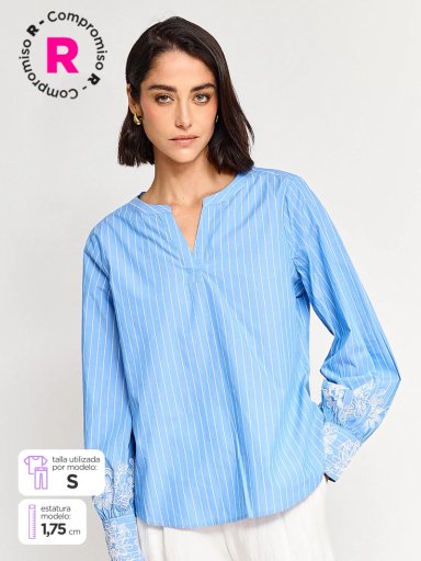 BLUSA MANGA LARGA MUJER CACHAREL BRUNA