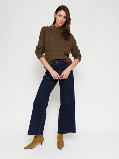 SWEATER MANGA LARGA MUJER CACHAREL TRENZA - 4