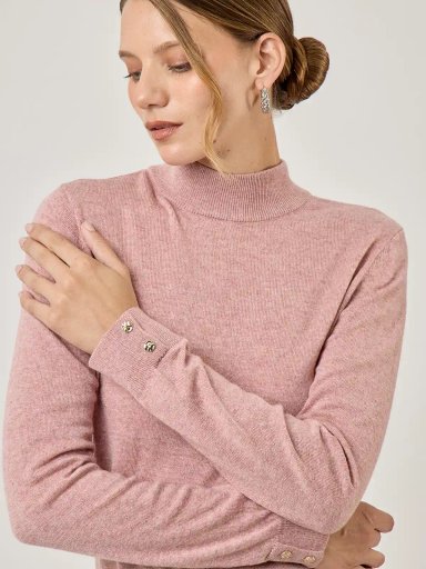 SWEATER MANGA LARGA MUJER CACHAREL RUBI - 4