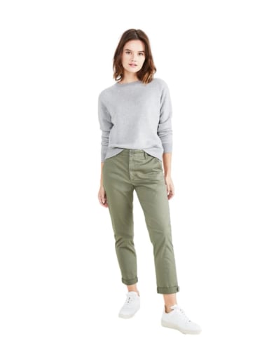 PANTALÓN SLIM MUJER DOCKERS VERDE WEEKEND CHINO - 4