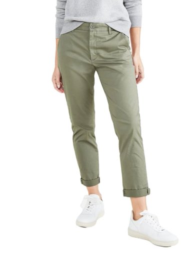 PANTALÓN SLIM MUJER DOCKERS VERDE WEEKEND CHINO