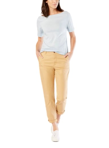 PANTALÓN SLIM MUJER DOCKERS CAQUI WEEKEND CHINO - 4