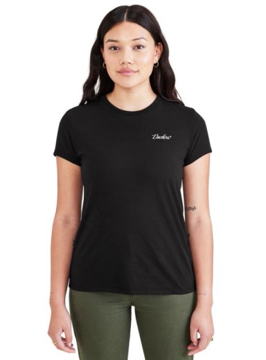 POLO MUJER DOCKERS NEGRO T3 DFW GRAPHIC TEE