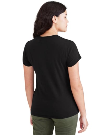 POLO MUJER DOCKERS NEGRO T3 DFW GRAPHIC TEE - 3