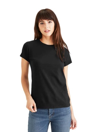 POLO MUJER DOCKERS NEGRO FAVORITE TEE