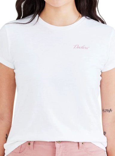 POLO MUJER DOCKERS BLANCO GRAPHIC TEE - 2