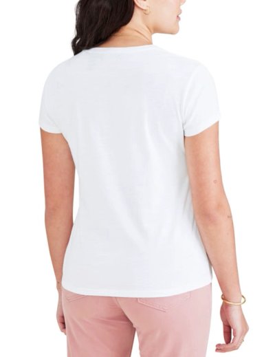 POLO MUJER DOCKERS BLANCO GRAPHIC TEE - 3