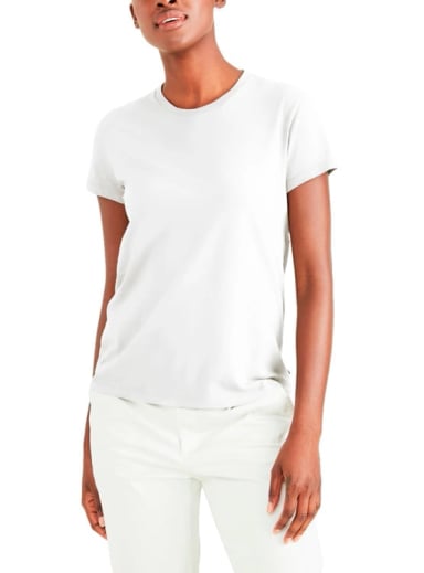POLO MUJER DOCKERS BLANCO FAVORITE TEE - 3