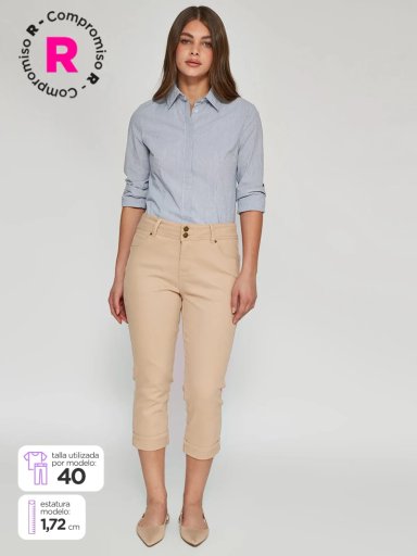 PANTALÓN MUJER AZIZ CAPRI ALEXIA-D