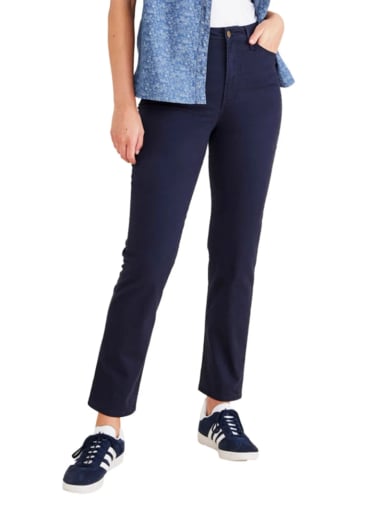 PANTALÓN ALGODÓN SLIM MUJER DOCKERS AZUL MINNA JEANCUT - 2
