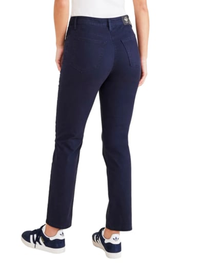 PANTALÓN ALGODÓN SLIM MUJER DOCKERS AZUL MINNA JEANCUT - 4