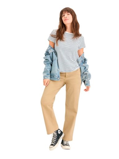 POLO MANGA CORTA ALGODÓN MUJER DOCKERS BLANCO FAVORITE TEE