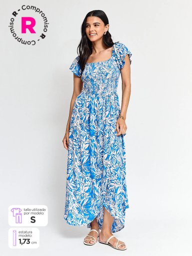 VESTIDO LARGO MUJER NAVIGATA AROMO