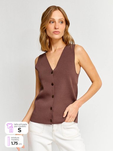 SWEATER SIN MANGAS MUJER NAVIGATA FISONI