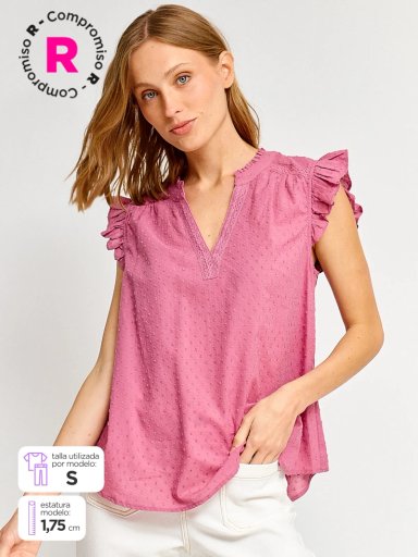 BLUSA SIN MANGAS MUJER NAVIGATA ACORAL