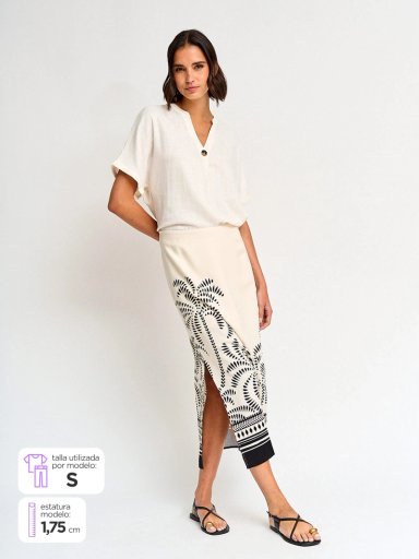 FALDA LARGA MUJER NAVIGATA ATUM