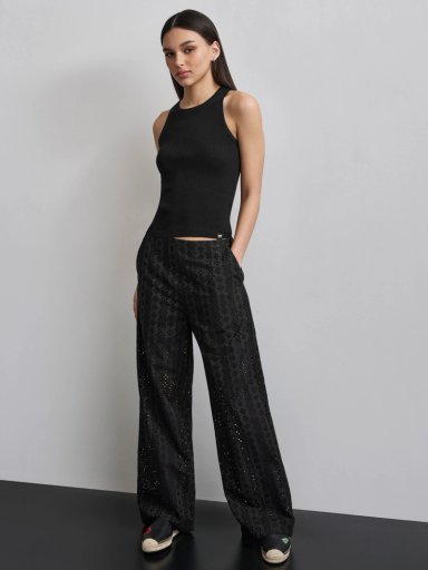 PANTALÓN WIDELEG MUJER DKNY