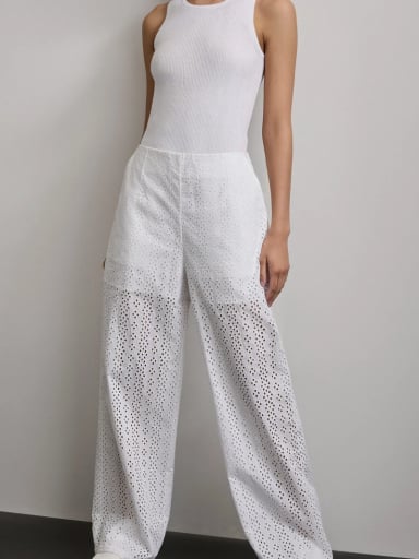 PANTALÓN WIDELEG MUJER DKNY - 1
