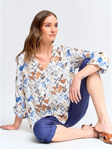 BLUSA MANGA LARGA MUJER AZIZ CRIBAL - 4
