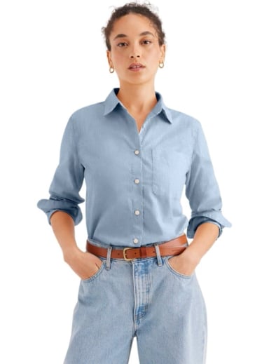 BLUSA MUJER DOCKERS LS BUTTON UP - 2