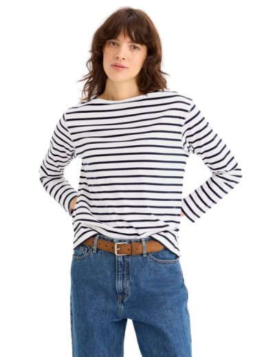 POLO MUJER DOCKERS BOATNECK AZUL