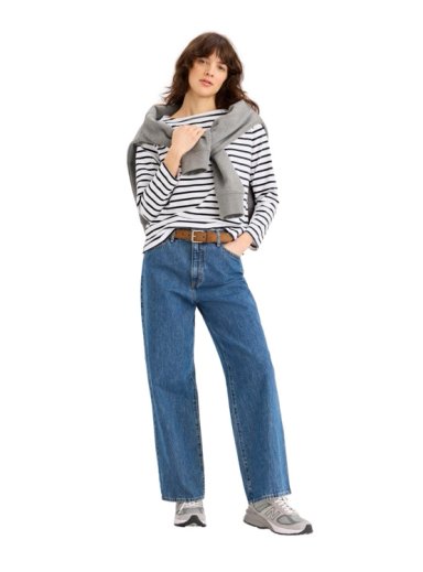 POLO MUJER DOCKERS BOATNECK AZUL - 4