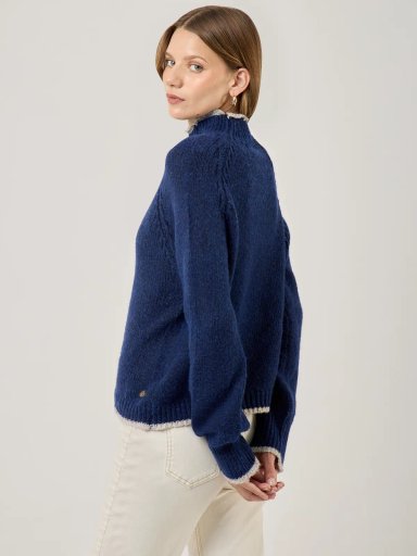 SWEATER MANGA LARGA MUJER NAVIGATA FLO - 2