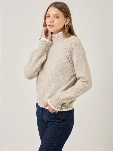 SWEATER MANGA LARGA MUJER NAVIGATA FLO - 3