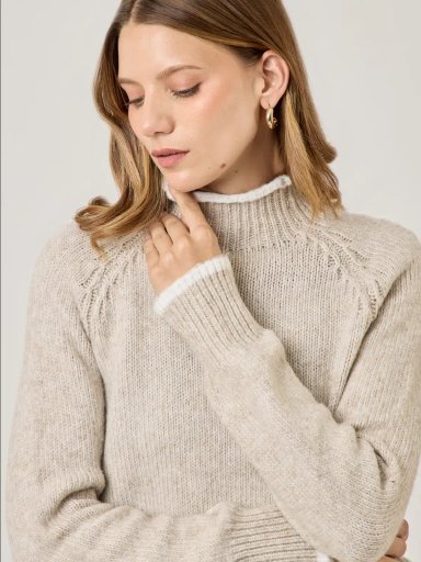 SWEATER MANGA LARGA MUJER NAVIGATA FLO - 4