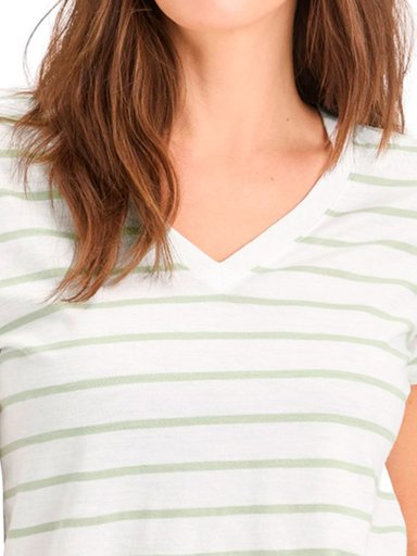 POLO MANGA CORTA ALGODÓN MUJER DOCKERS CUELLO EN V - 3