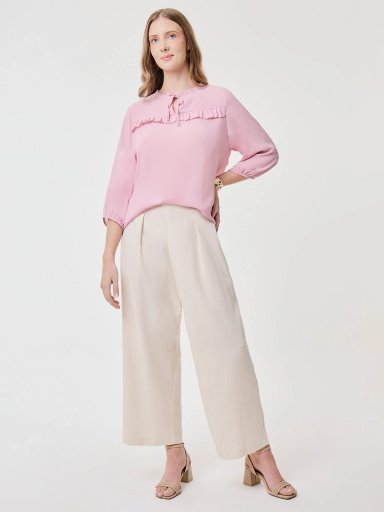 BLUSA MANGA LARGA MUJER AZIZ CLÁSICO - 5