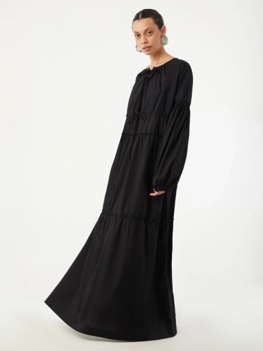 VESTIDO LARGO MUJER VAGRANT NEGRO - 2