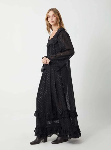 VESTIDO LARGOS LUREX MARQUIS MUJER - 4