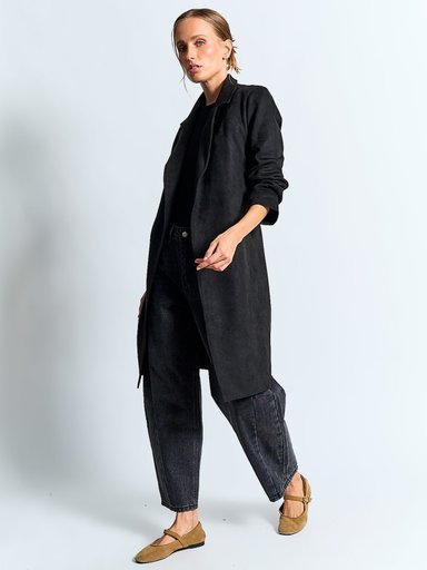 ABRIGO MUJER MARQUIS LARGO SUEDE - 4