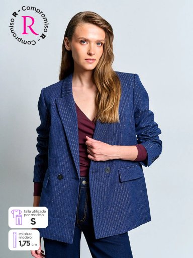 BLAZER MUJER MARQUIS LARGO ESPIGA - 3
