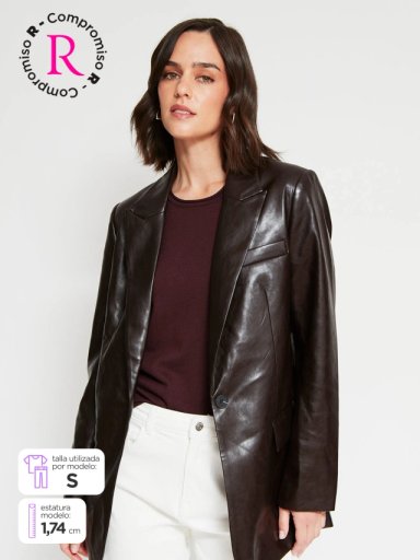 BLAZER CUERINA MUJER MARQUIS LARGO - 2