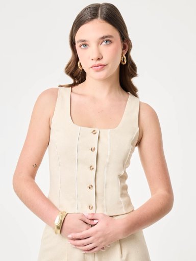 CHALECO MUJER MARQUIS BORDE - 4
