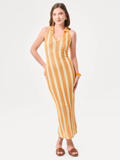 VESTIDO LARGO MUJER MARQUIS TEJIDO CUELLO