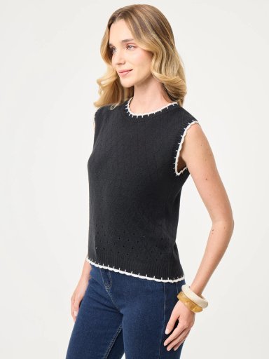 SWEATER MUJER MARQUIS TEJIDO RAYA - 3