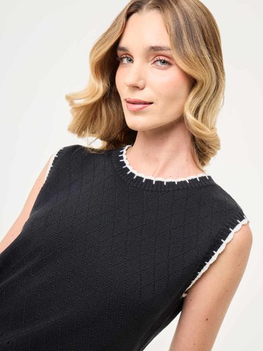 SWEATER MUJER MARQUIS TEJIDO RAYA - 4