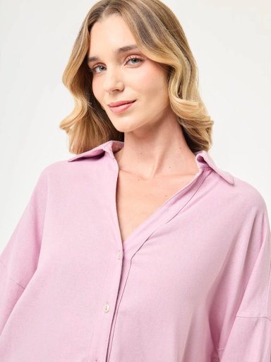 BLUSA MANGA LARGA LINO MUJER MARQUIS - 4