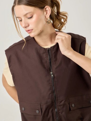 CHALECO MUJER MARQUIS CORTA BOMBER - 4