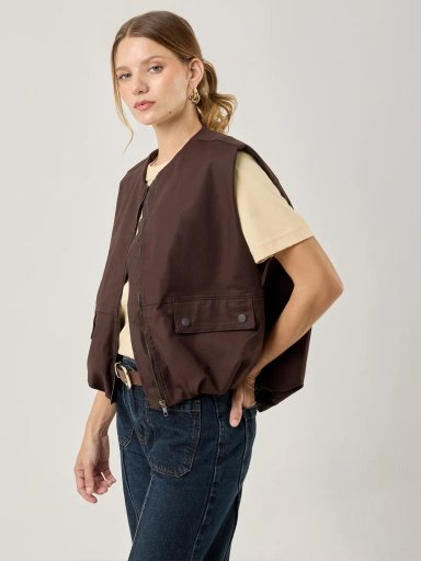 CHALECO MUJER MARQUIS CORTA BOMBER - 3