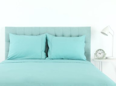 FUNDA DE ALMOHADA RIPLEY HOME ALGODÓN 144 HILOS 70X50 CM AQUA - 2