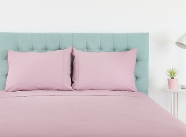 FUNDA DE ALMOHADA RIPLEY HOME ALGODÓN 144 HILOS 70X50 CM PALO ROSA - 2