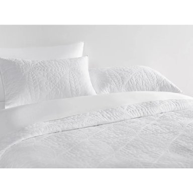 CUBRECAMA BLOOM 2 PLAZAS MICROFIBRA BLANCO - 3