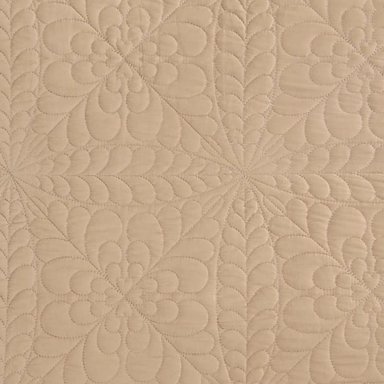 CUBRECAMA BLOOM 2 PLAZAS MICROFIBRA TAUPE - 3