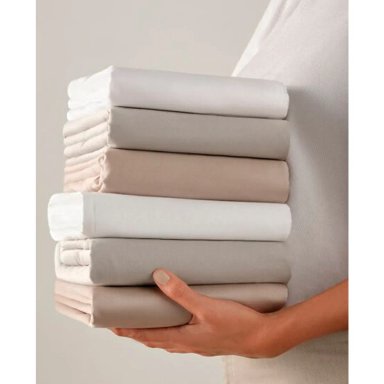 SET SÁBANAS MAISON LINETT BEDDING PERCALE KING 400 HILOS ALGODÓN BLANCO COLOR ENTERO - 3